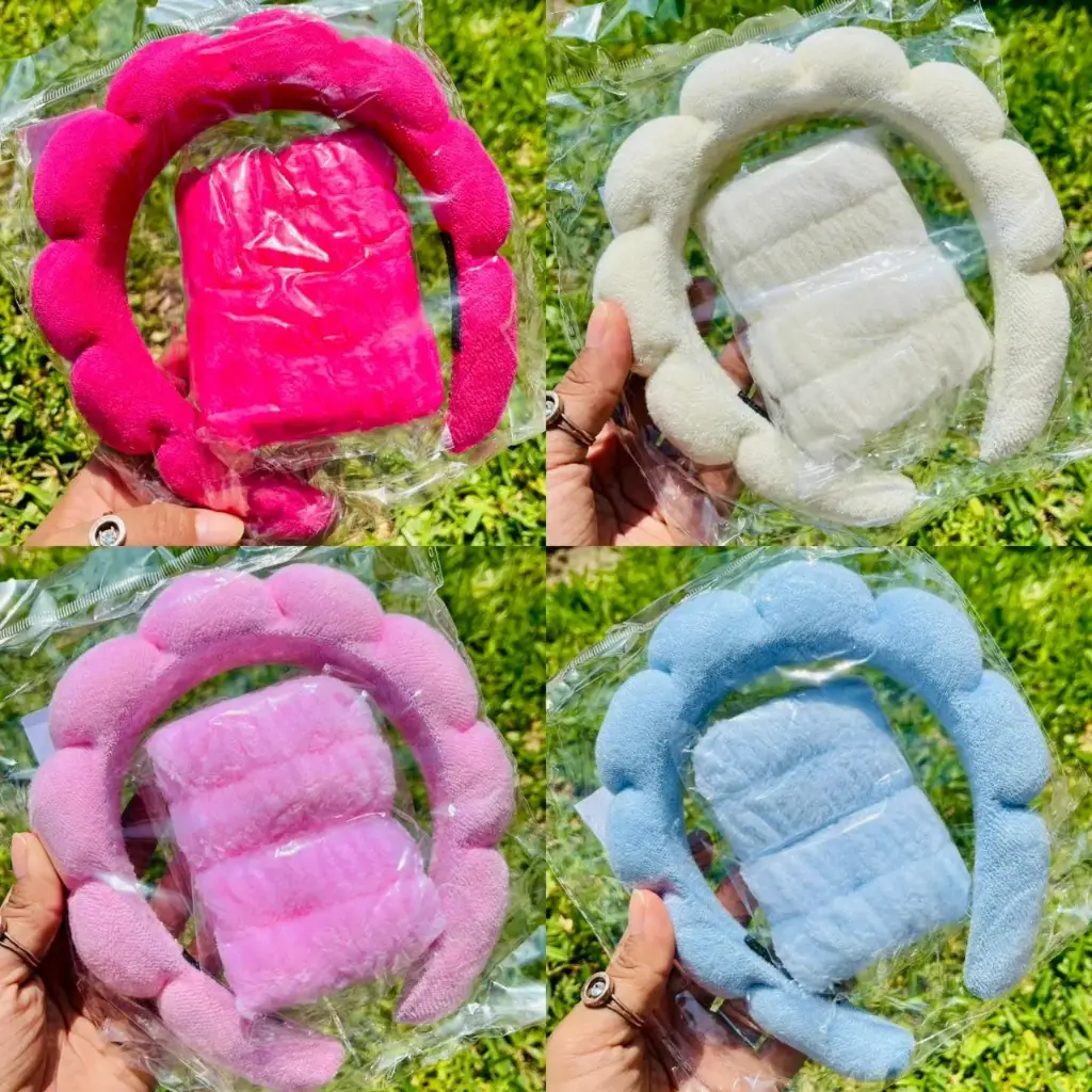 Vincha diadema + muñequeras 