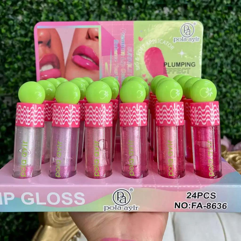 Lip Gloss Ph tapa verde - FA8636 PolaBea